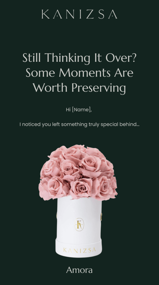 Kanizsa Florals abandoned cart email