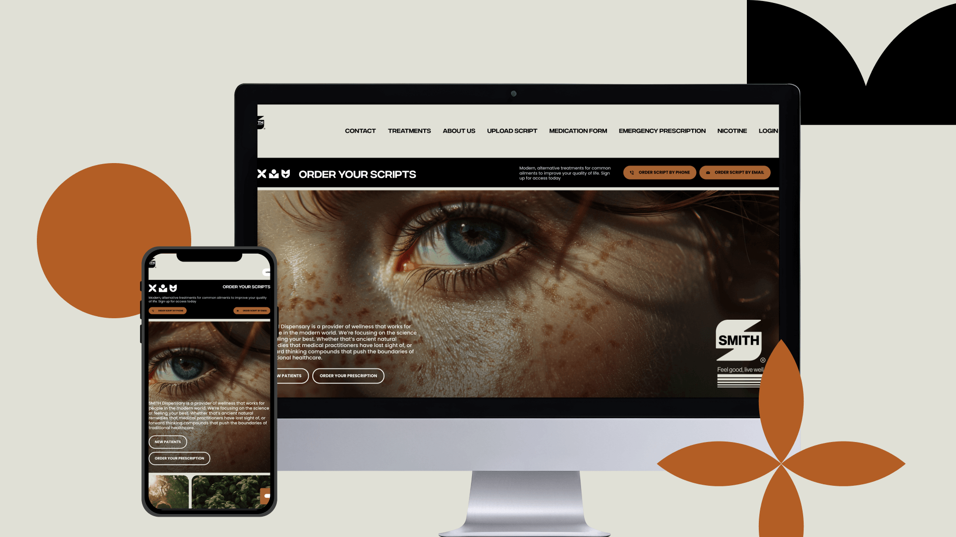 Smith Dispensary device mockup